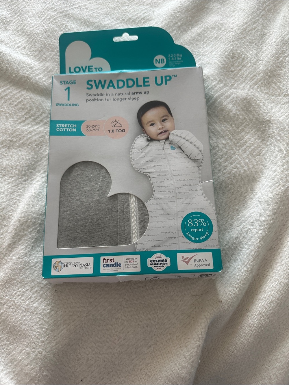 NWT “Love to Dream Swaddle Up Sleep Sack”